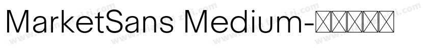 MarketSans Medium字体转换